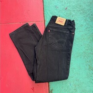 Levi’s 505 Vintage 2002 Black Jeans Mens 36x32 Straight Leg Y2K Denim